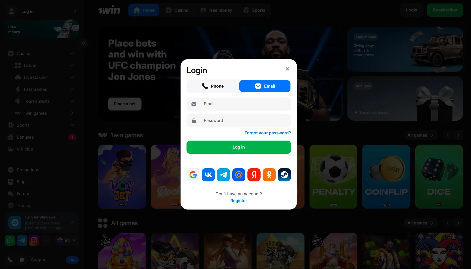 1Win App Login: Access Casino Anytime